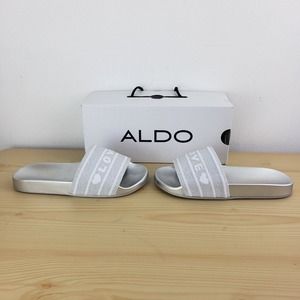 NEW ALDO SANDALS Silver Women's Shoes Size 7